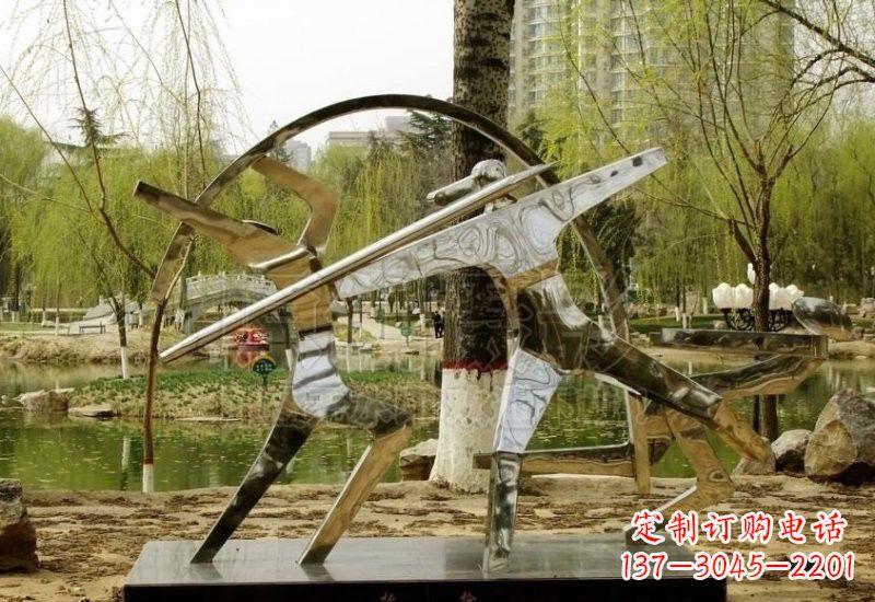 南京不锈钢运动员雕塑
