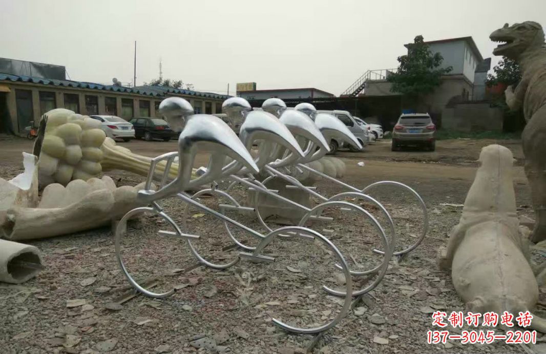 南京不锈钢自行车雕塑