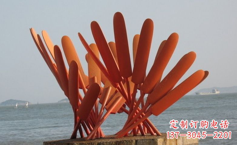 南京不锈钢船桨海边景观雕塑