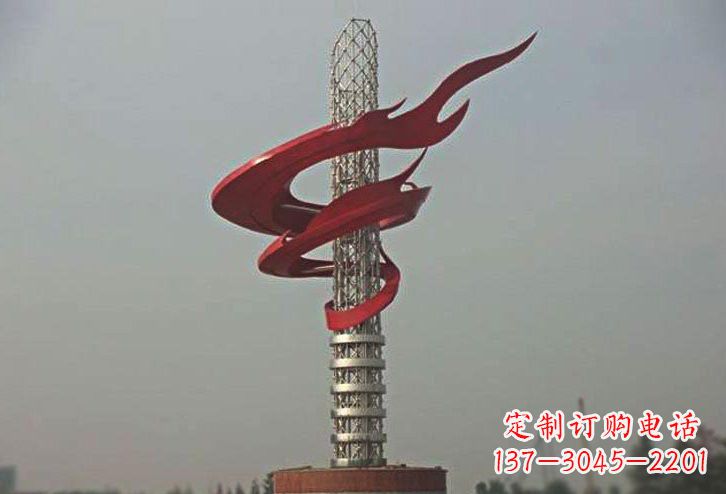 南京不锈钢大型火炬雕塑