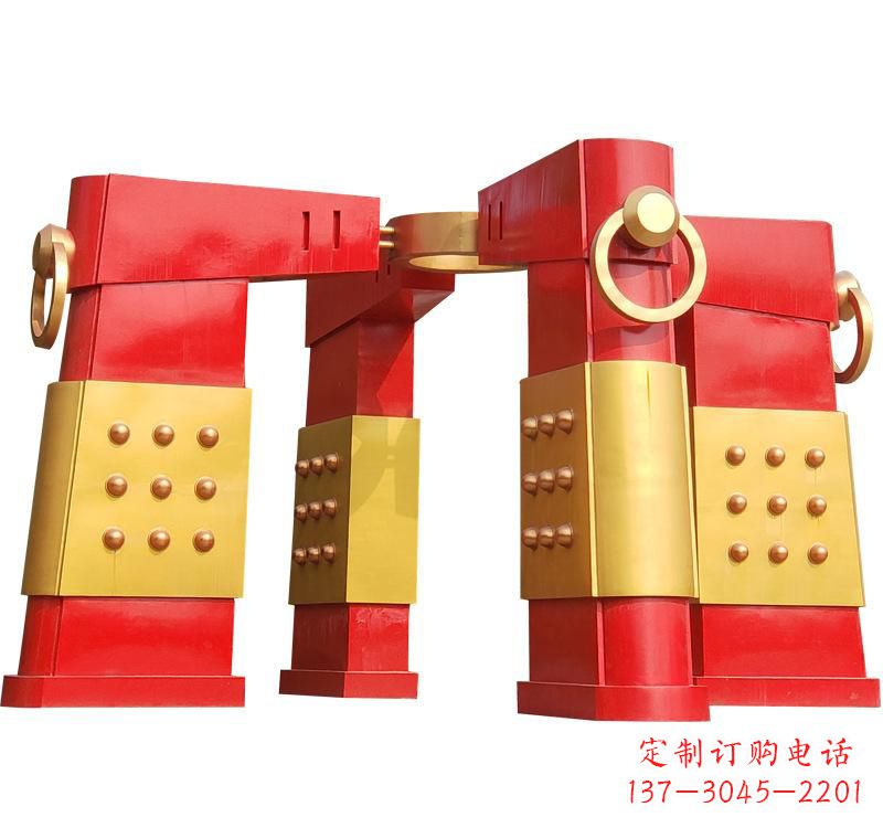 南京不锈钢大型拱门雕塑——传承文化精髓