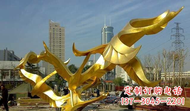 南京不锈钢大雁雕塑——一件传承中华文化的艺术杰作
