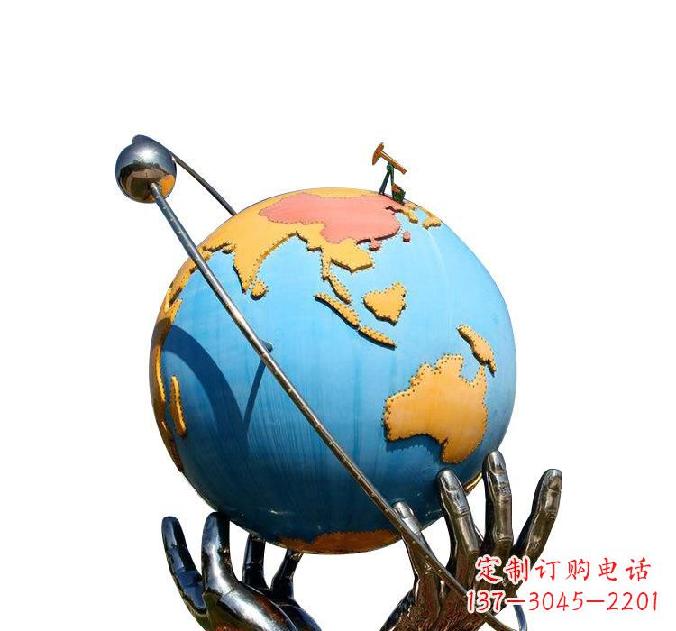 南京不锈钢地球雕塑2