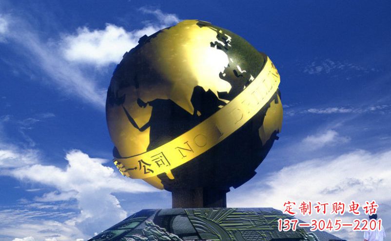 南京不锈钢地球雕塑传承持久的环保理念
