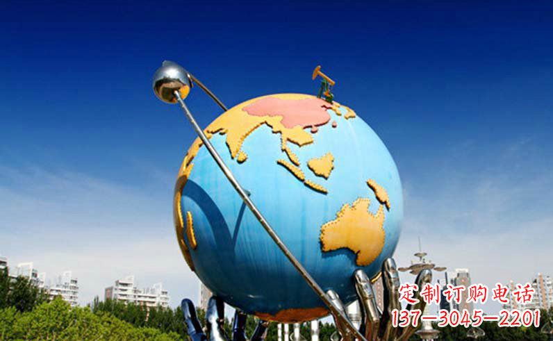 南京不锈钢地球仪雕塑 (3)