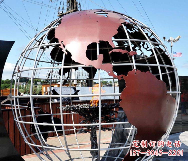 南京不锈钢地球仪雕塑