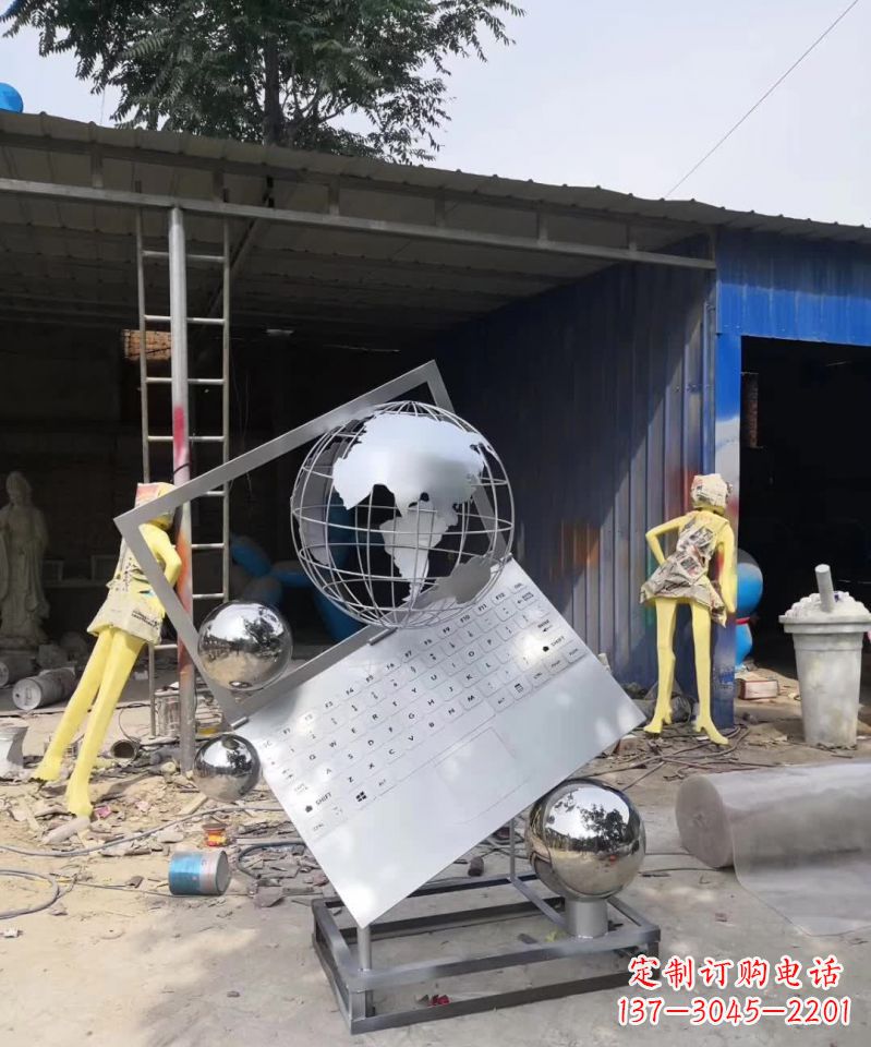 南京不锈钢地球雕塑艺术与科技的完美结合