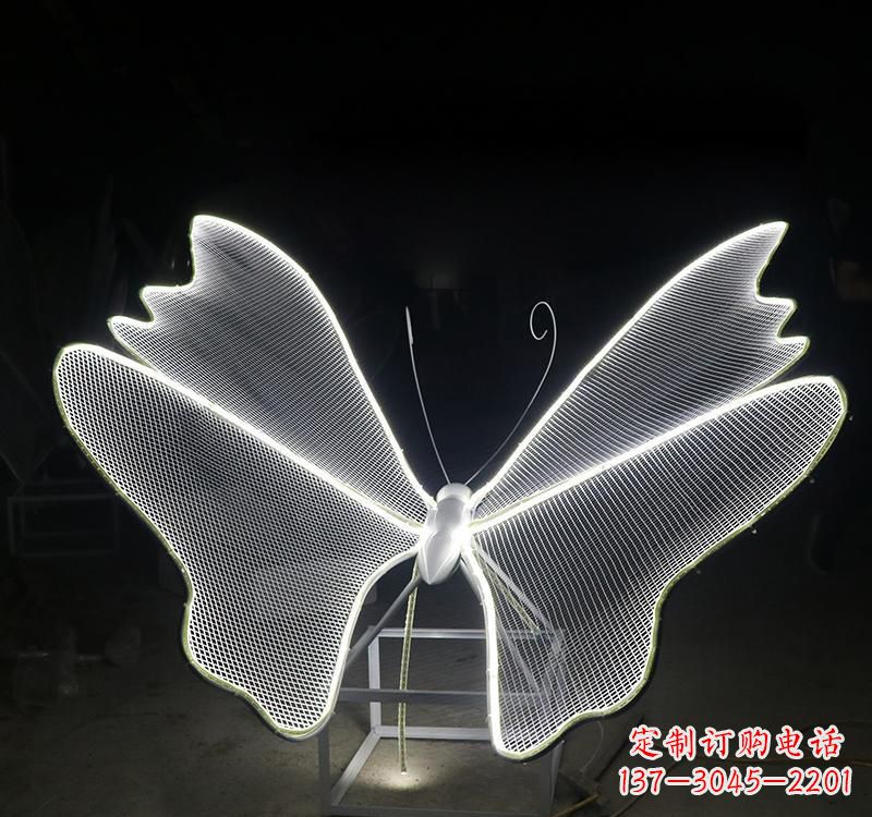 南京不锈钢灯饰蝴蝶雕塑