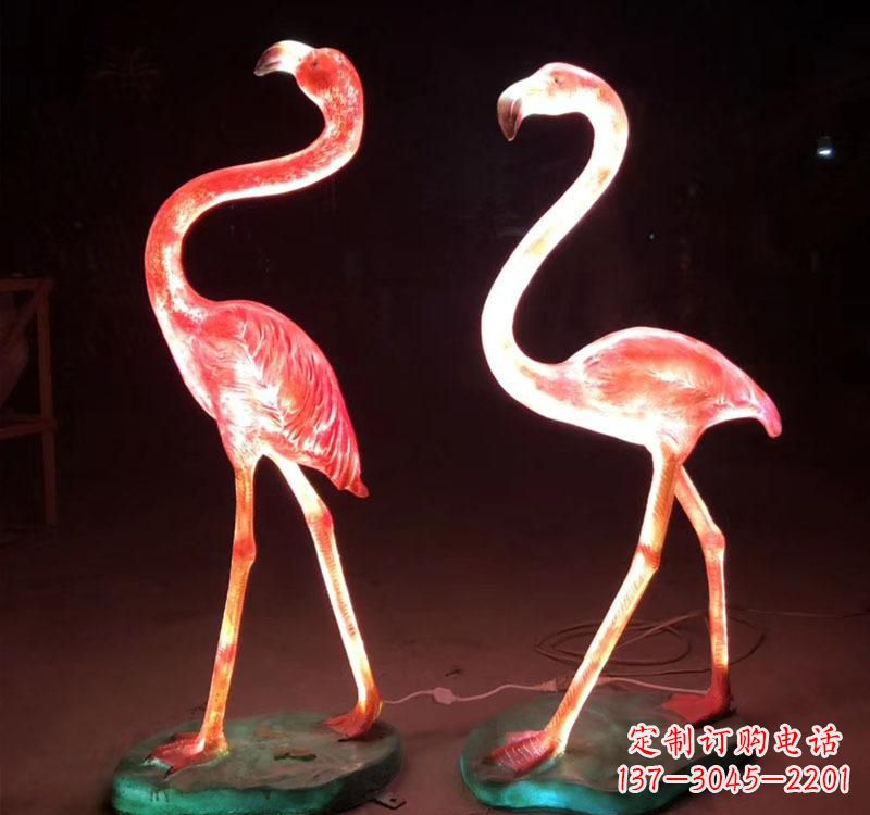 南京不锈钢火烈鸟绚丽多彩的艺术品