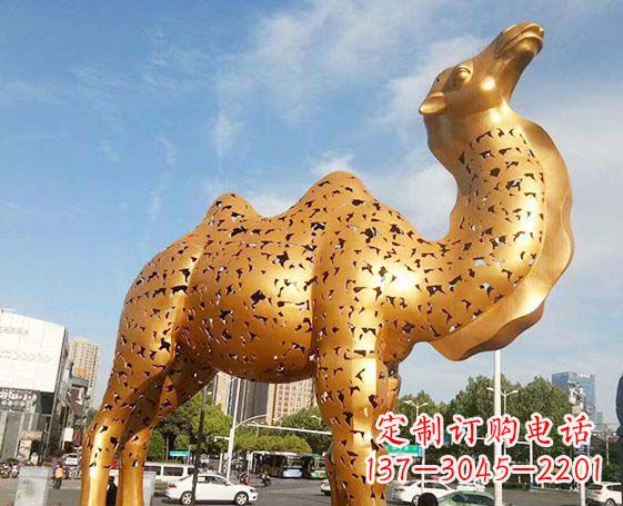 南京不锈钢锻造骆驼雕塑