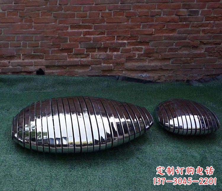 南京不锈钢鹅卵石雕塑1