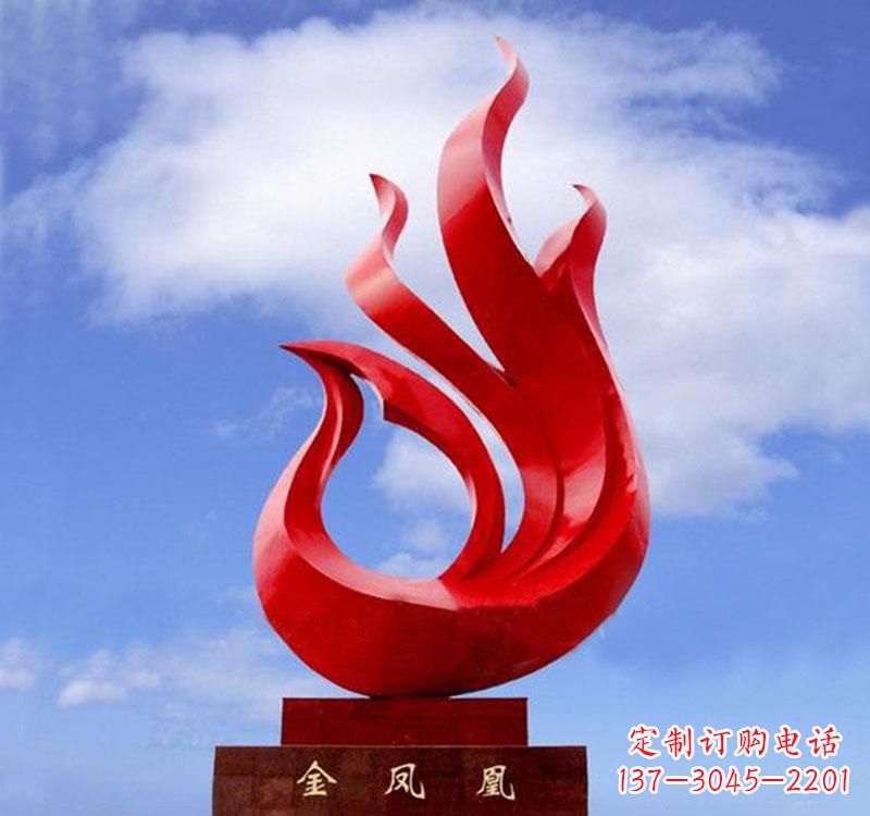 南京不锈钢凤凰雕塑——精致灵动的艺术品