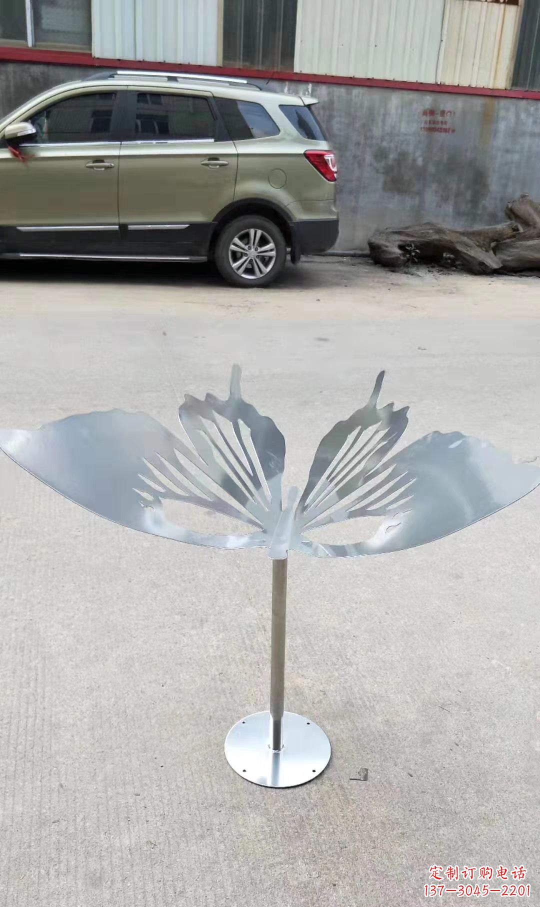 南京绚丽精美的不锈钢蝴蝶雕塑