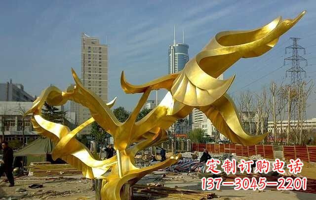 南京不锈钢飞翔的天鹅雕塑