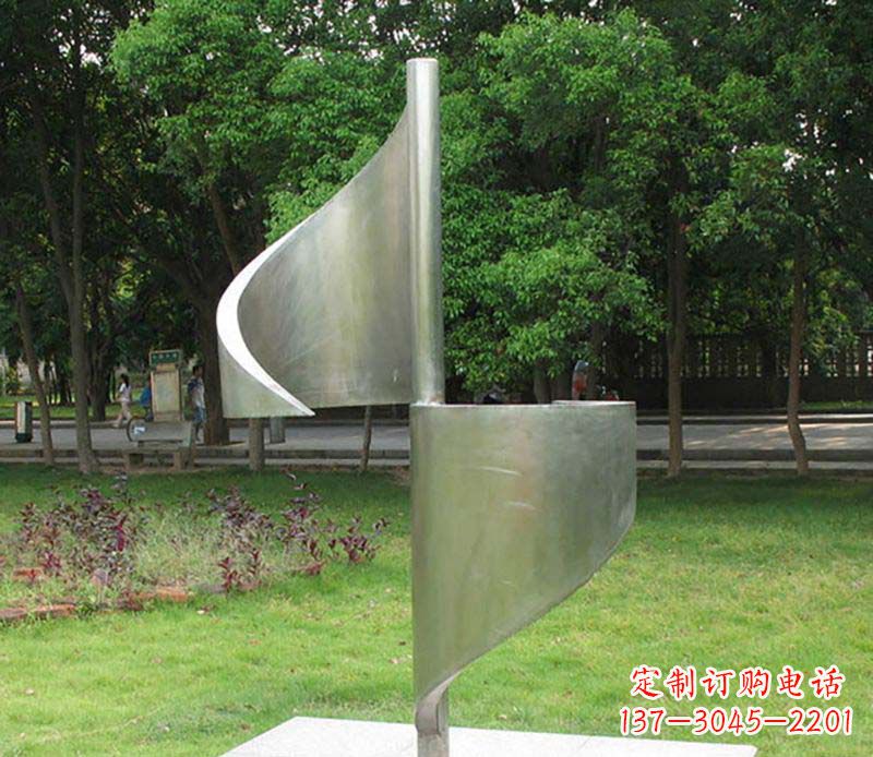 南京精美不锈钢风车雕塑