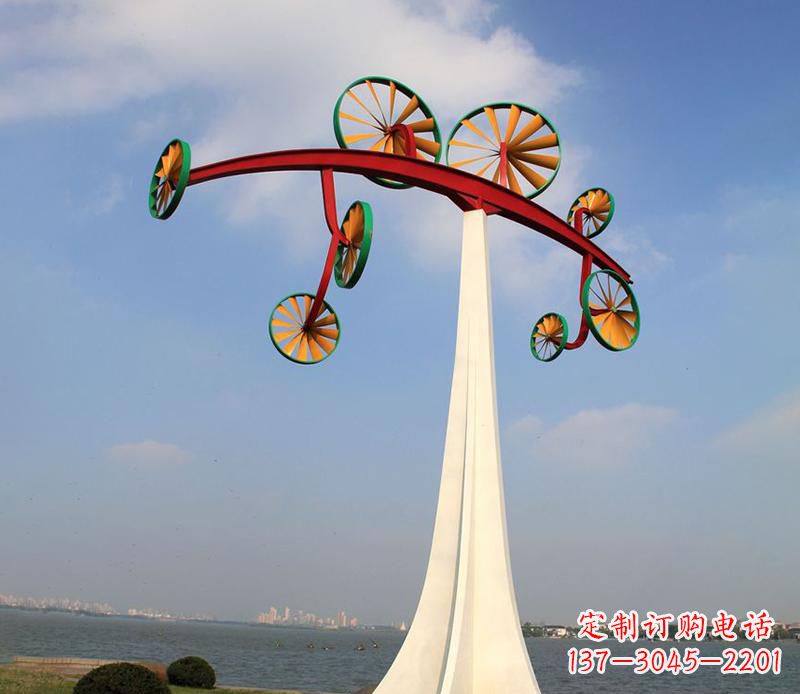 南京不锈钢风车雕塑艺术美学的完美结合