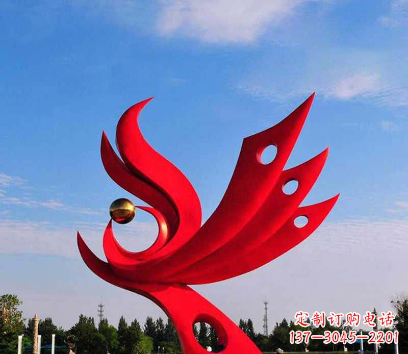南京不锈钢凤凰灵动传神