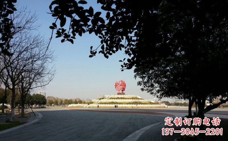 南京不锈钢凤凰广场雕塑