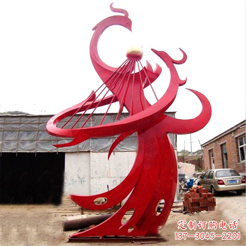 南京不锈钢凤凰景观雕塑