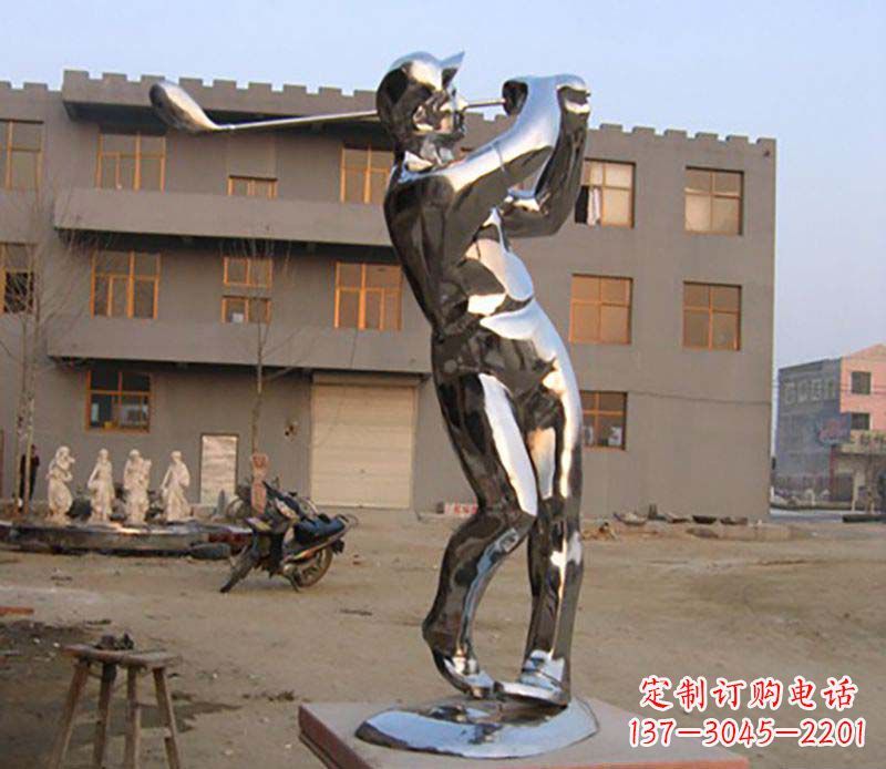 南京高尔夫雕塑一种不锈钢制作的艺术品