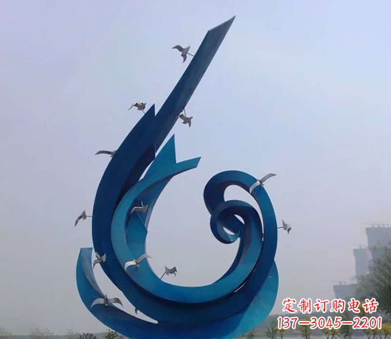 南京不锈钢鸽子雕塑雕刻着永恒与美丽