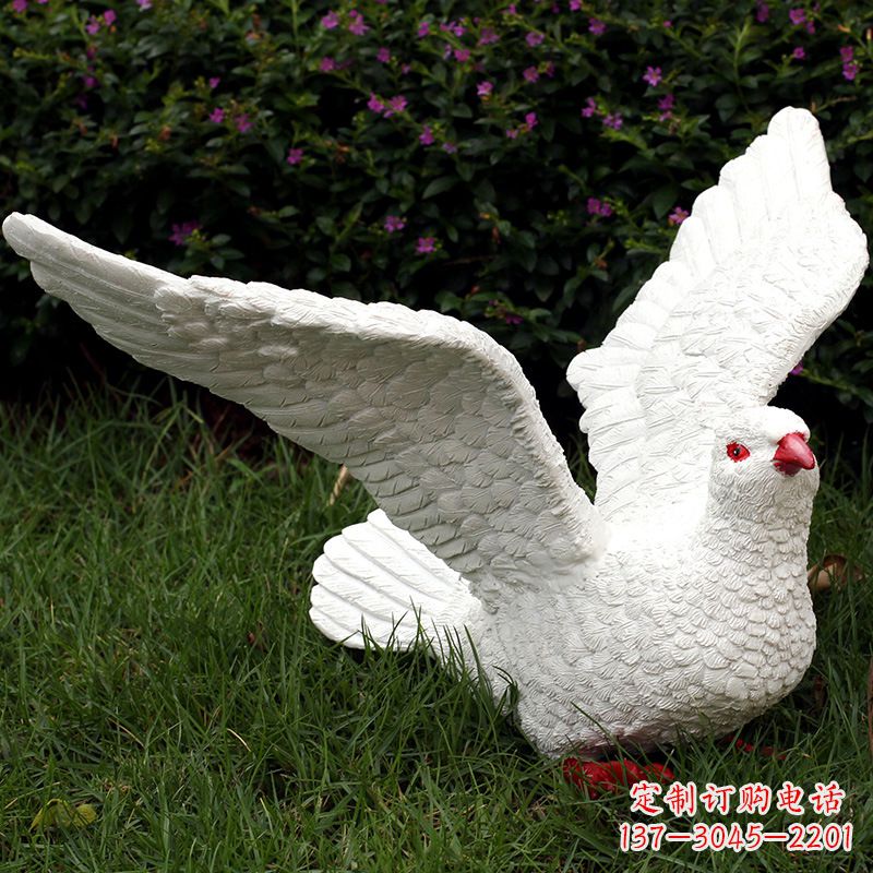 南京不锈钢鸽子雕塑象征和平与美好