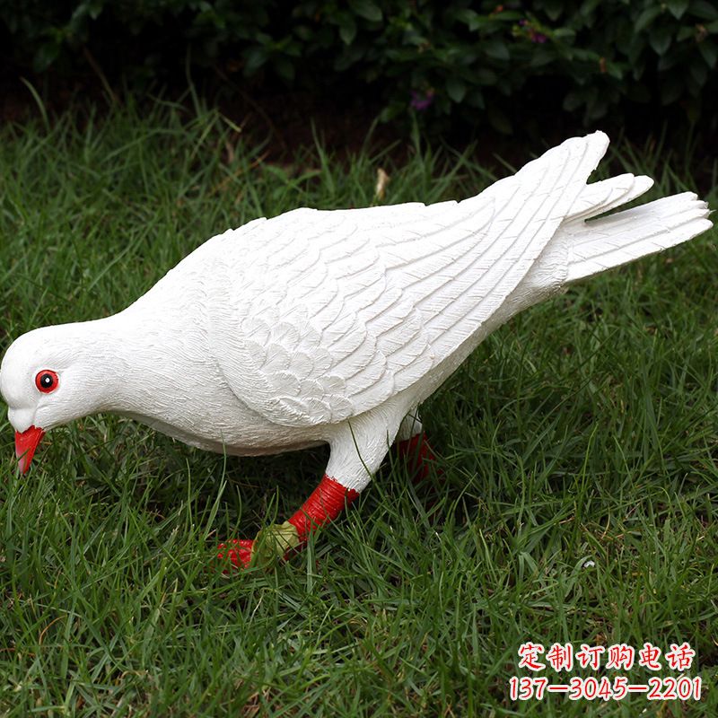 南京精致的不锈钢鸽子雕塑