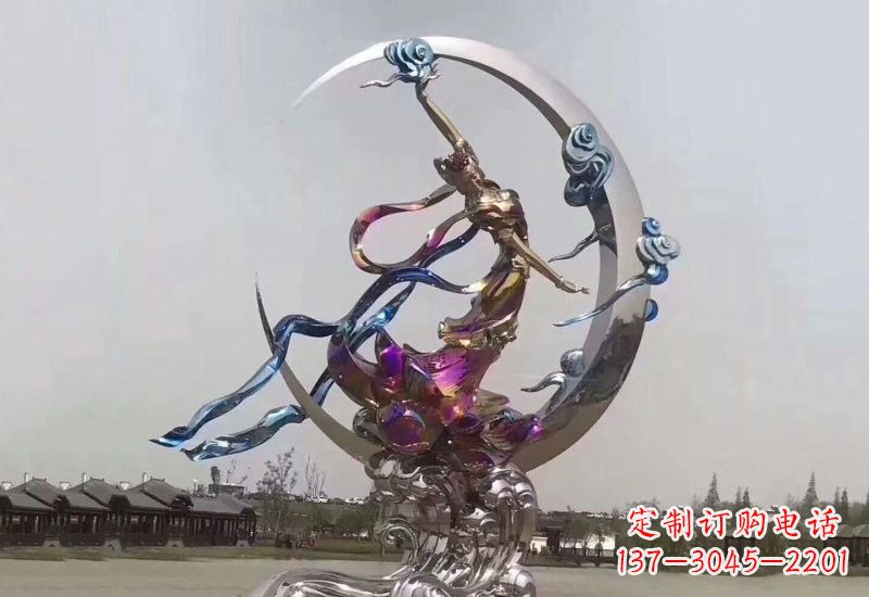 南京不锈钢嫦娥奔月雕塑