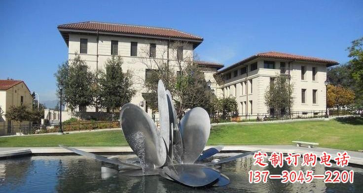 南京不锈钢喷泉雕塑——美的象征