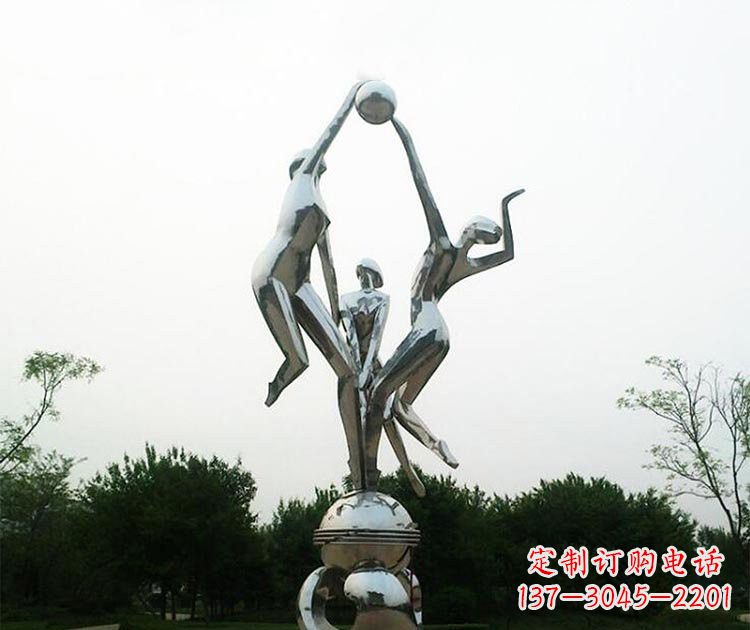 南京排球女孩雕塑
