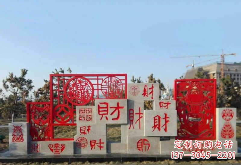 南京不锈钢福禄寿雕塑象征着美好生活