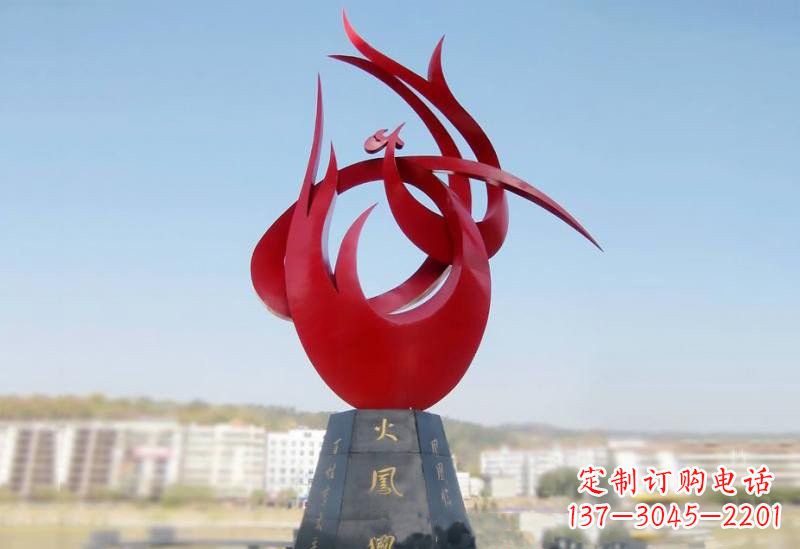 南京凤凰雕塑——点缀不锈钢公园