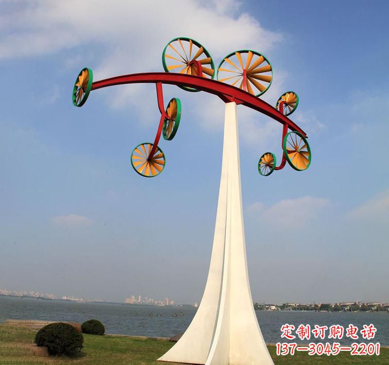 南京不锈钢风车雕塑缔造美丽公园