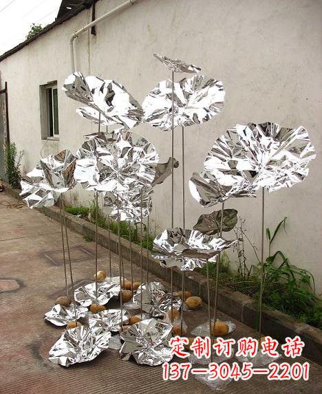 南京不锈钢荷叶雕塑——精美绝伦