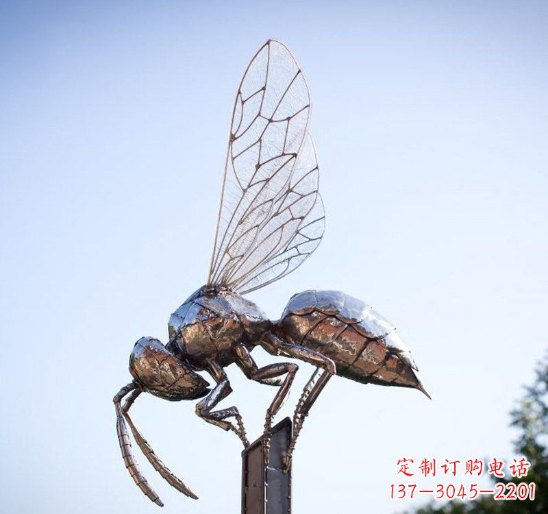 南京不锈钢公园蜜蜂雕塑精彩纷呈的自然之美