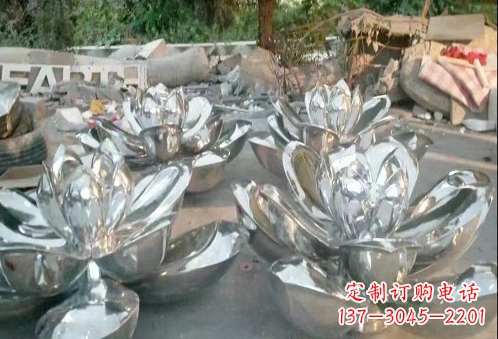 南京不锈钢莲花雕塑一件象征着美丽与自由的作品