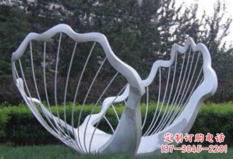 南京不锈钢公园镂空贝壳雕塑