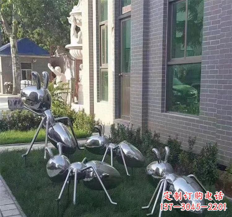 南京不锈钢蚂蚁雕塑—精致细腻的艺术品