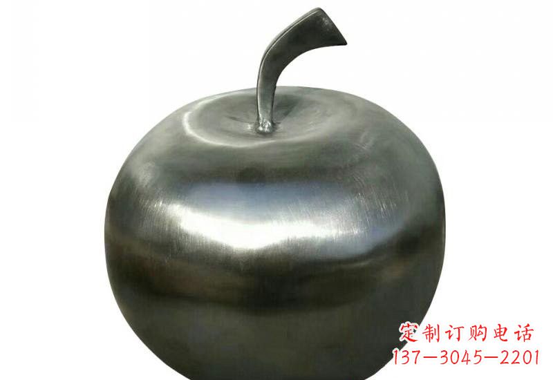 南京不锈钢苹果雕塑精美的艺术之作