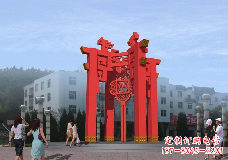 南京不锈钢灯笼雕塑——点亮城市美景