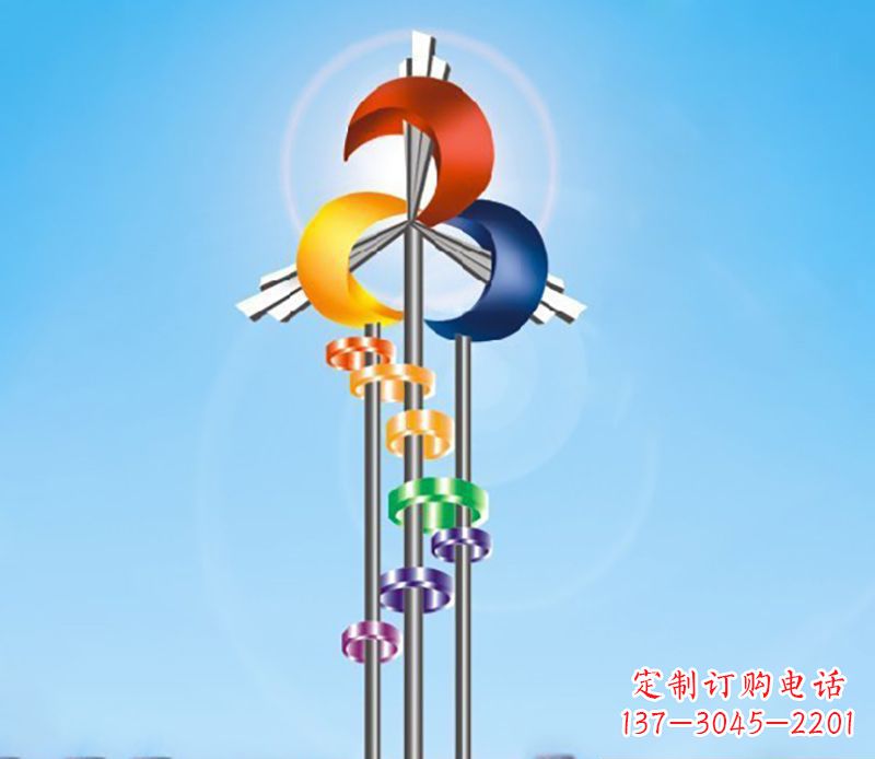南京不锈钢广场风车雕塑