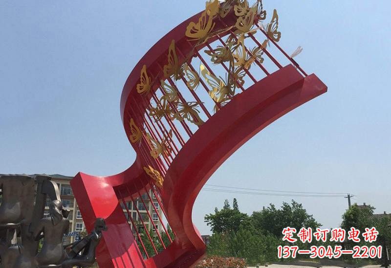 南京不锈钢蝴蝶灵动的艺术雕塑