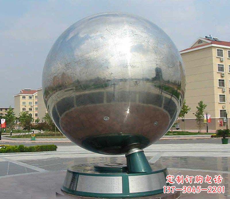 南京不锈钢地球仪雕塑精美绝伦
