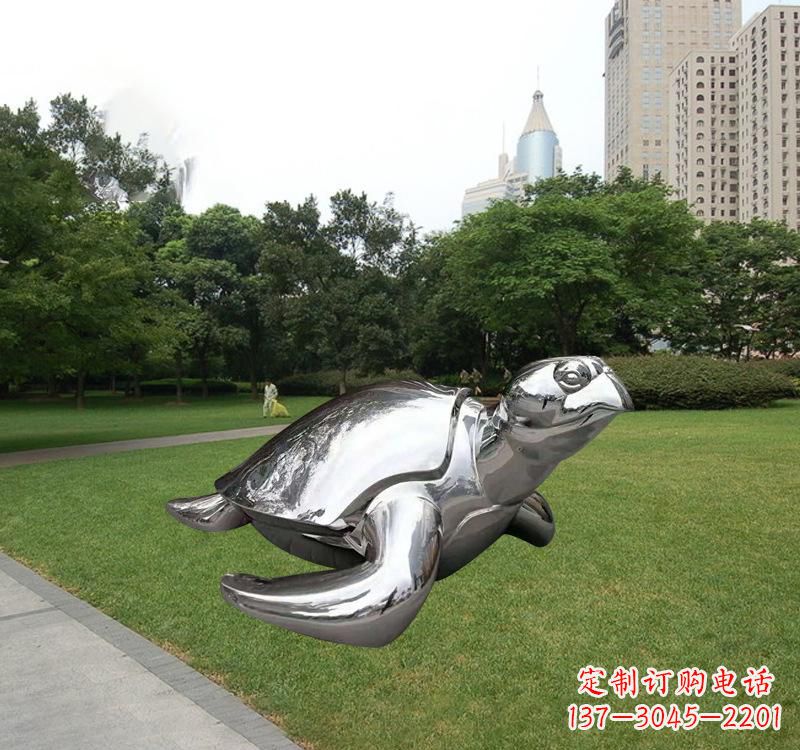 南京不锈钢海龟雕塑