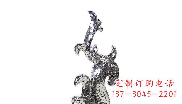 南京不锈钢海豚抽象雕塑