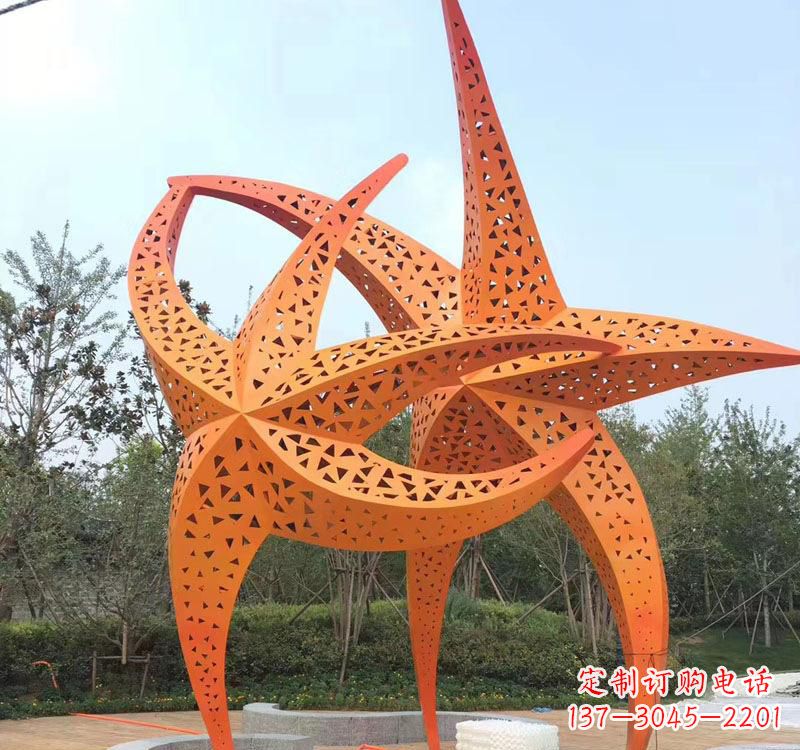 南京不锈钢海星海洋动物雕塑——美丽的海洋艺术