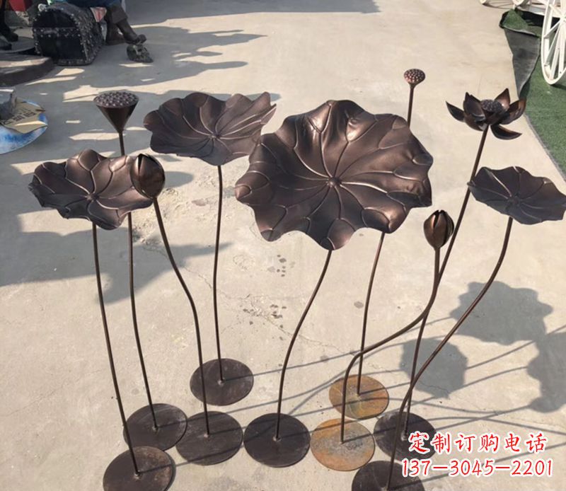 南京不锈钢荷花雕塑传承传统文化