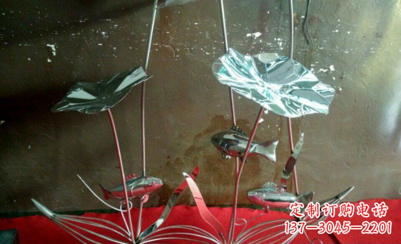 南京不锈钢荷花雕塑