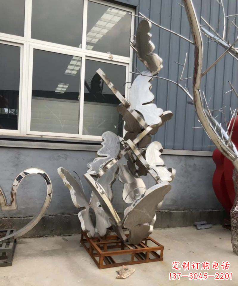 南京蝴蝶之舞不锈钢雕塑精美绝伦