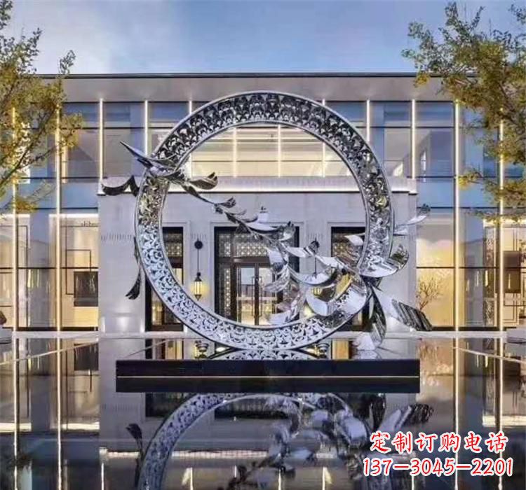 南京大雁飞翔,不锈钢户外雕塑雍容陈列